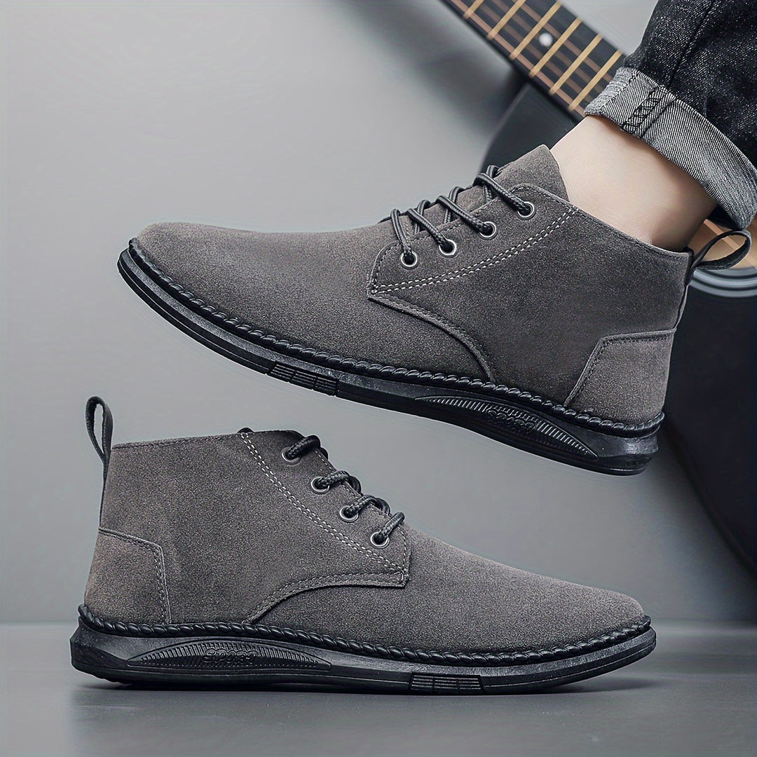 Brian | Casual Suede Lace-Up Boots