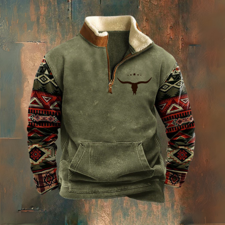 Mason | Yellowstone Rodeo Half-Zip Sherpa Jacket
