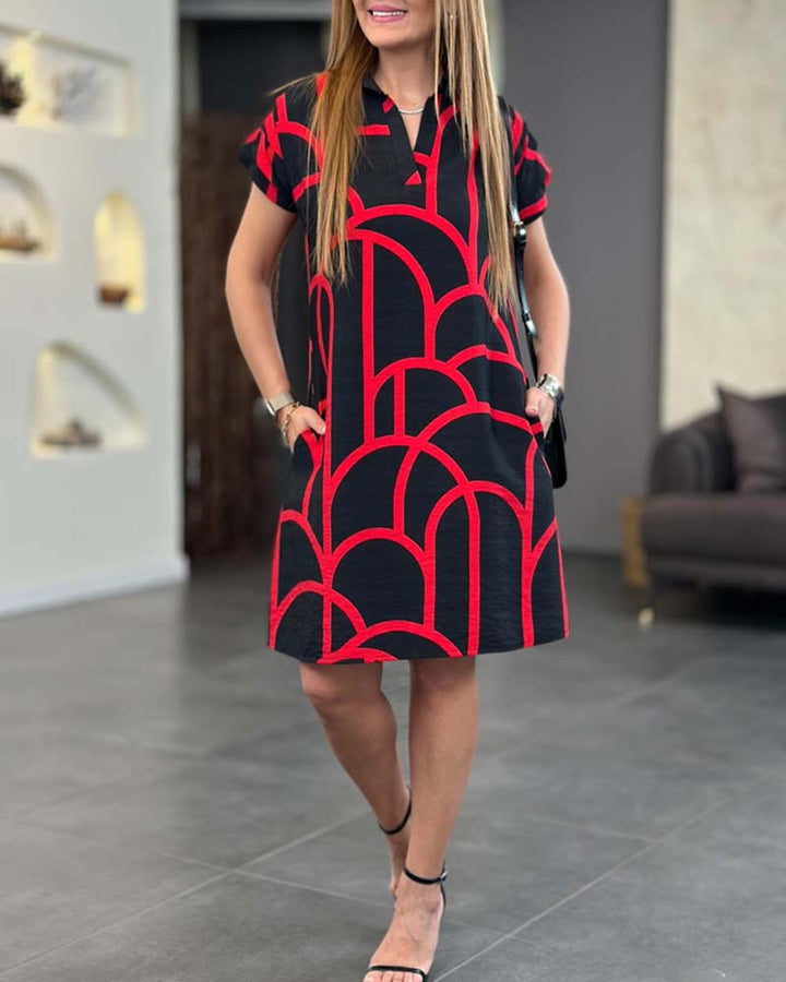 Kara | Elegant Dress with Short Sleeves