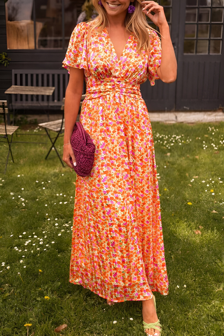 Norma™ | Flowing V-Neck Maxi Dress
