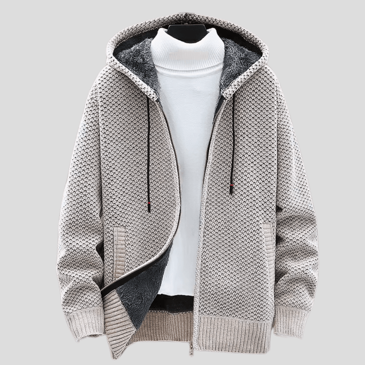 Nicholas | Hooded Textured Knit Jacket
