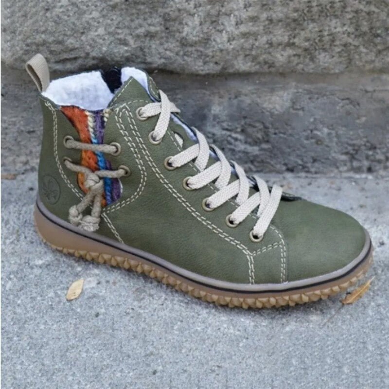 Charmaine | Cozy Lace-Up Ankle Boots