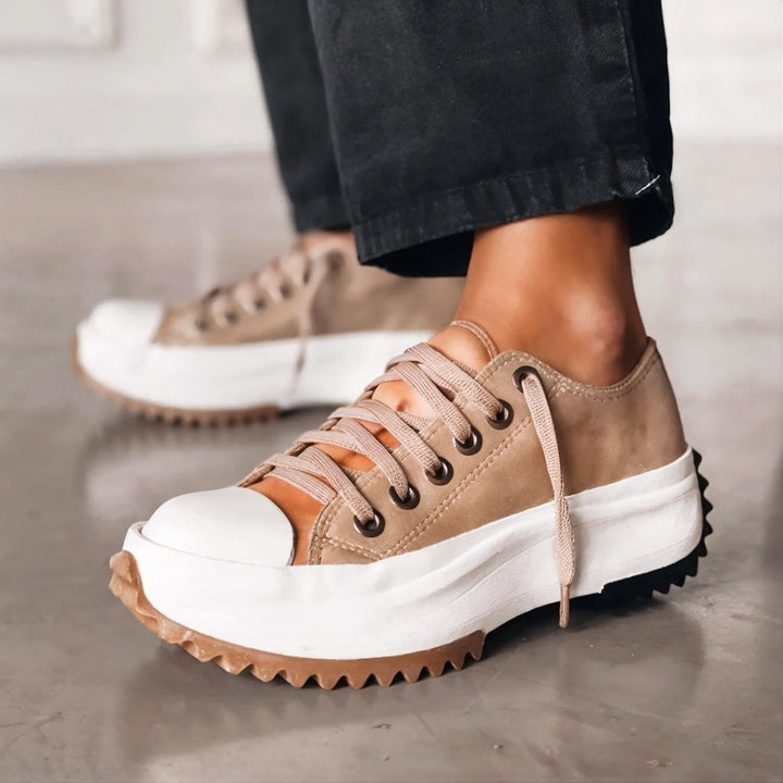 Valerie | Chunky Platform Lace-Up Sneakers