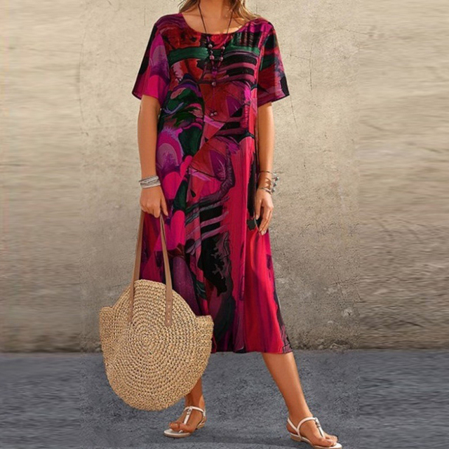 Hannah | Elegant Colorful Dress