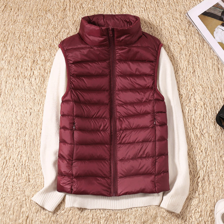 Deborah™ | Lightweight Down Vest with Pleated Design