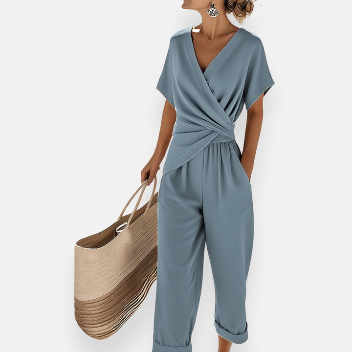 Karolina | Relaxed V-Neck Jumpsuit