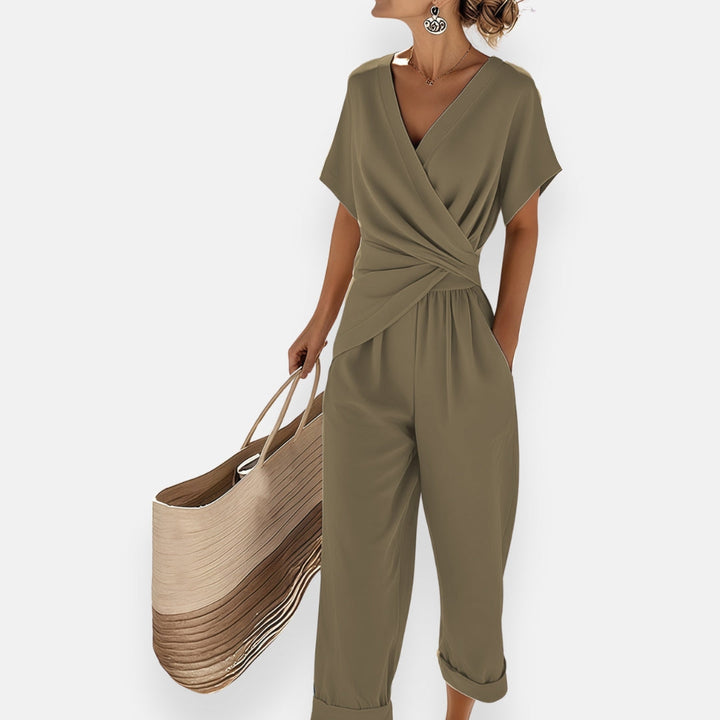 Karolina | Relaxed V-Neck Jumpsuit