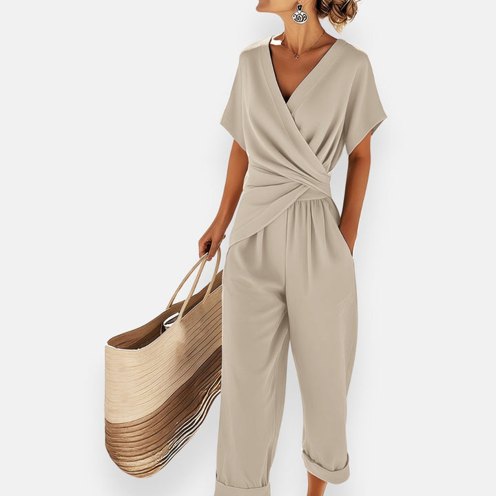 Karolina | Relaxed V-Neck Jumpsuit