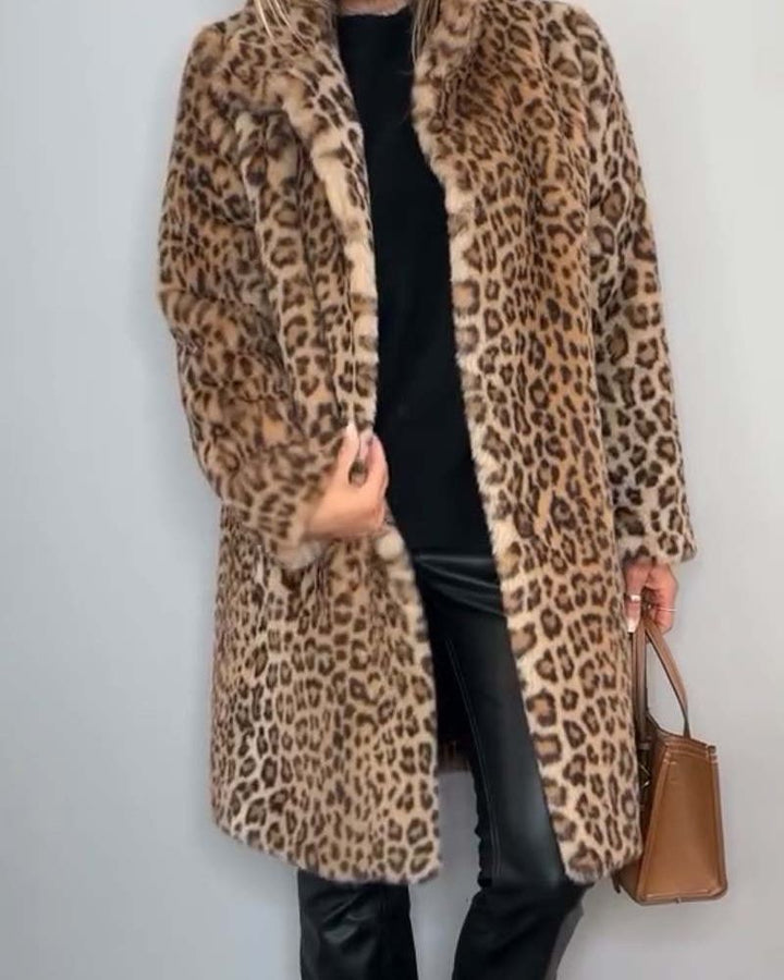 Ashley | Luxe Leopard Long Coat