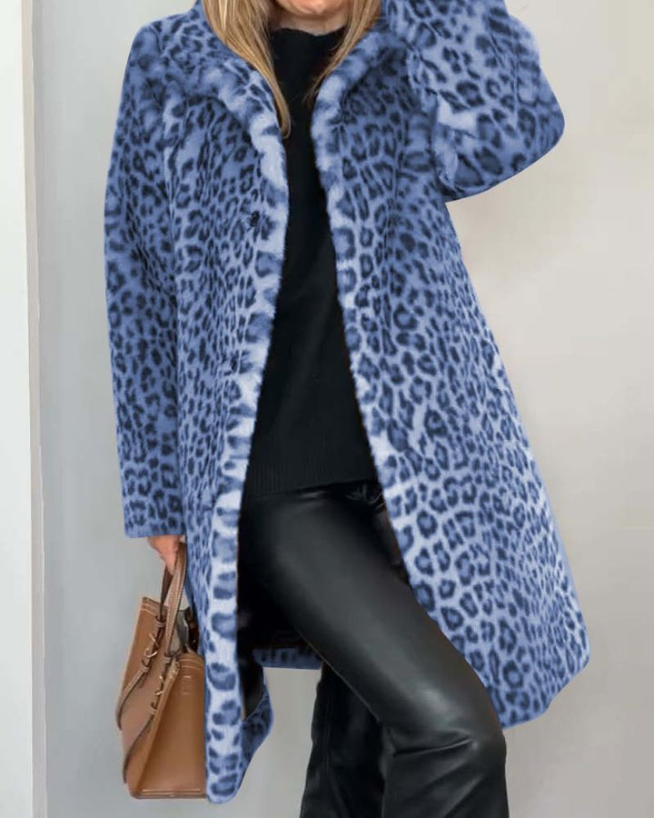 Ashley | Luxe Leopard Long Coat