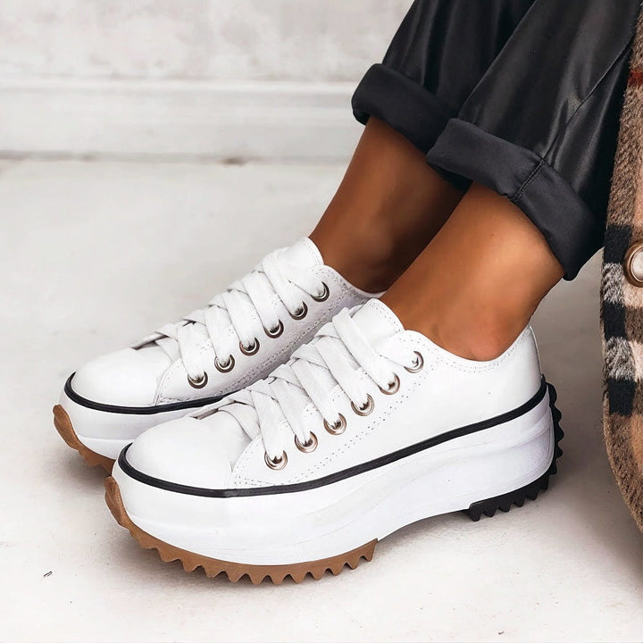 Valerie | Chunky Platform Lace-Up Sneakers