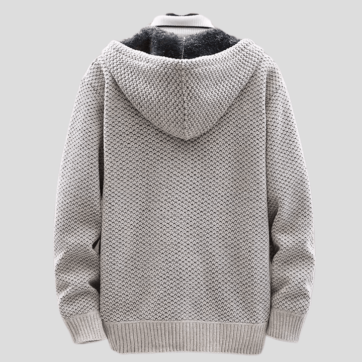 Nicholas | Hooded Textured Knit Jacket