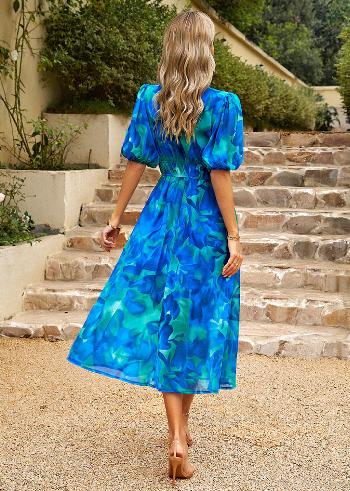Marie | Flowing Printed Maxi Dress