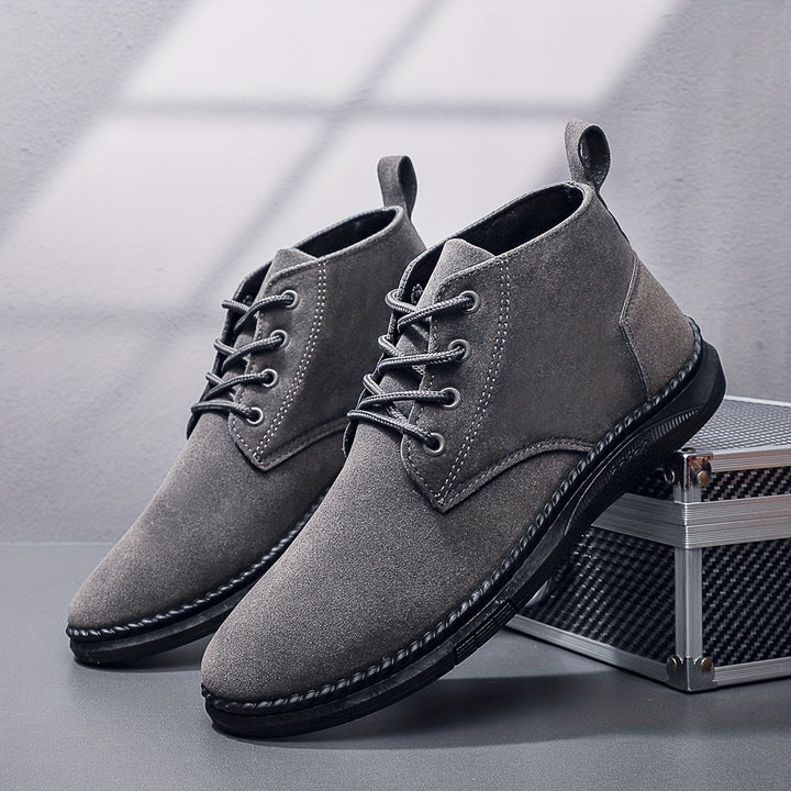 Brian | Casual Suede Lace-Up Boots