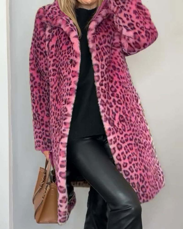 Ashley | Luxe Leopard Long Coat