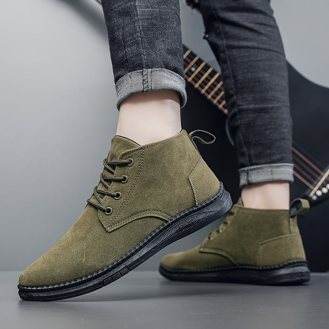 Brian | Casual Suede Lace-Up Boots
