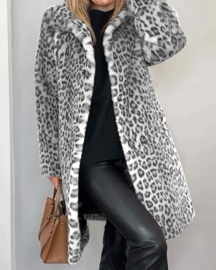 Ashley | Luxe Leopard Long Coat