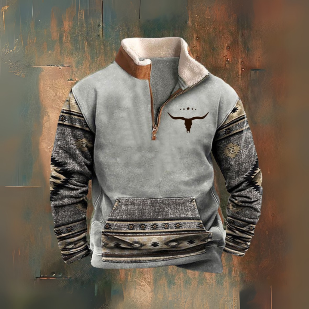 Mason | Yellowstone Rodeo Half-Zip Sherpa Jacket