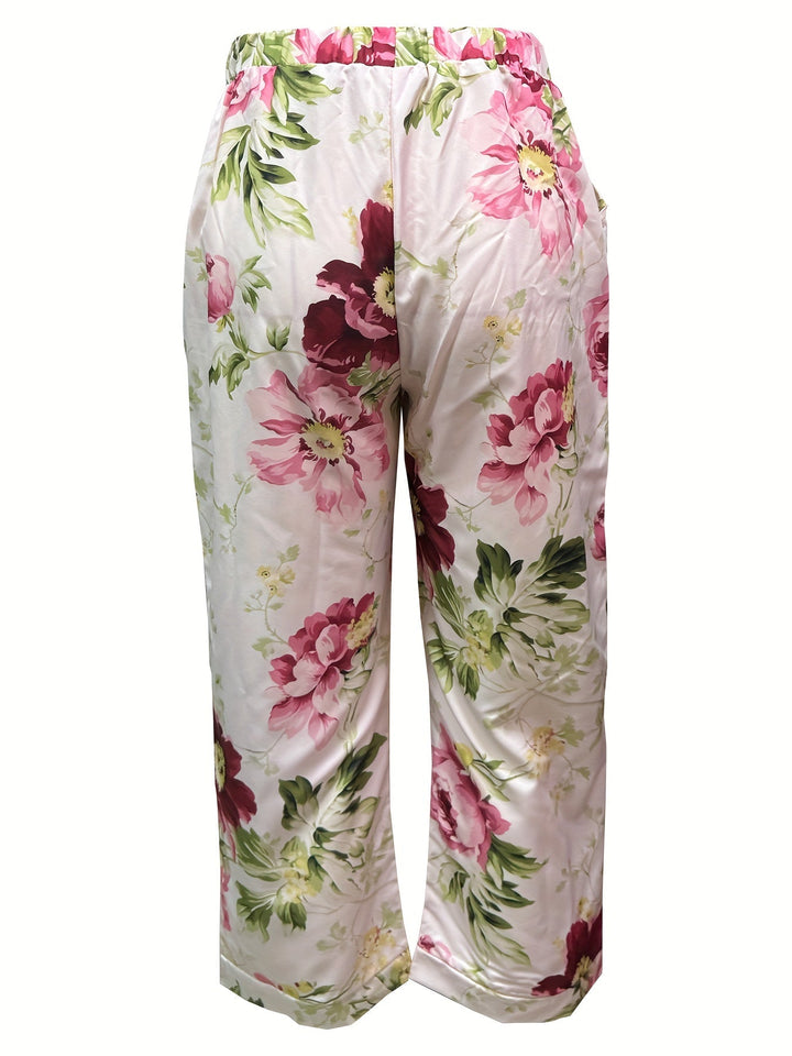 Ruby™ | Vibrant Bloom Wide-Leg Pants