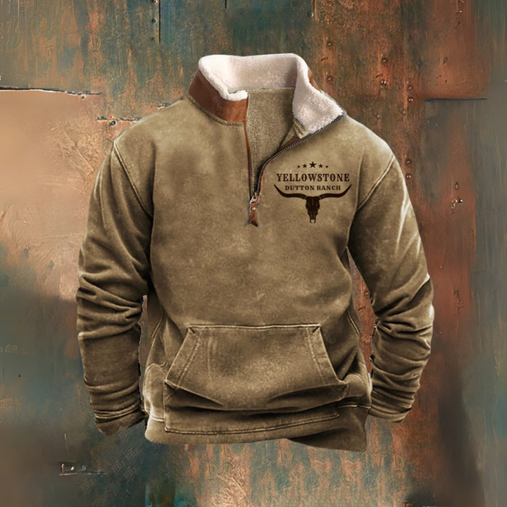 Mason | Yellowstone Rodeo Half-Zip Sherpa Jacket
