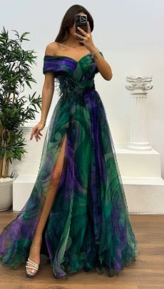 Arianna | Off-Shoulder Flowing Dress