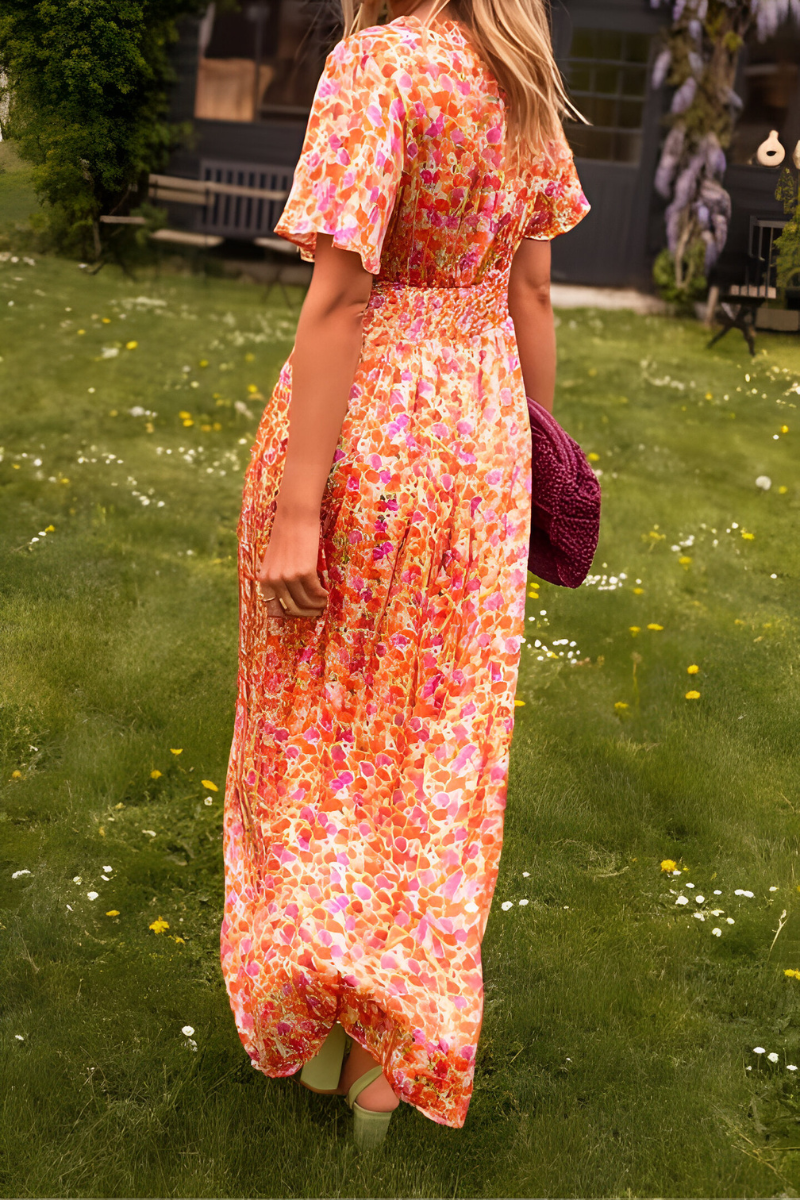 Norma™ | Flowing V-Neck Maxi Dress