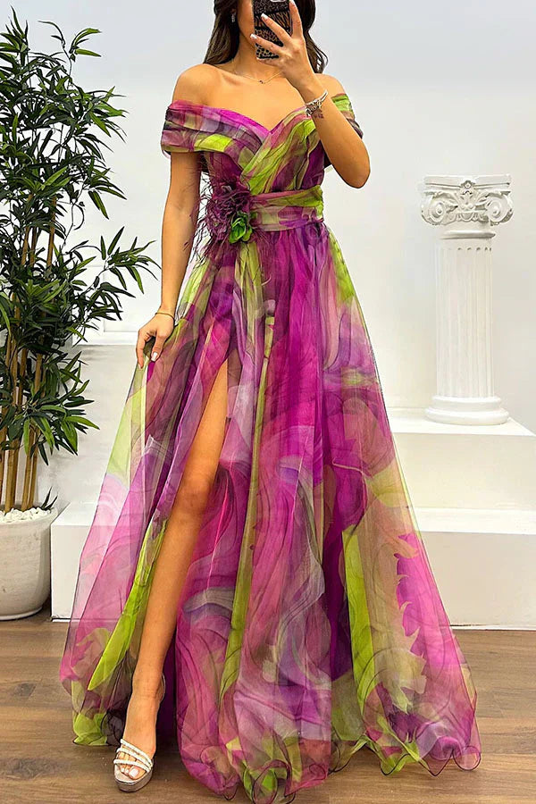 Arianna | Off-Shoulder Flowing Dress