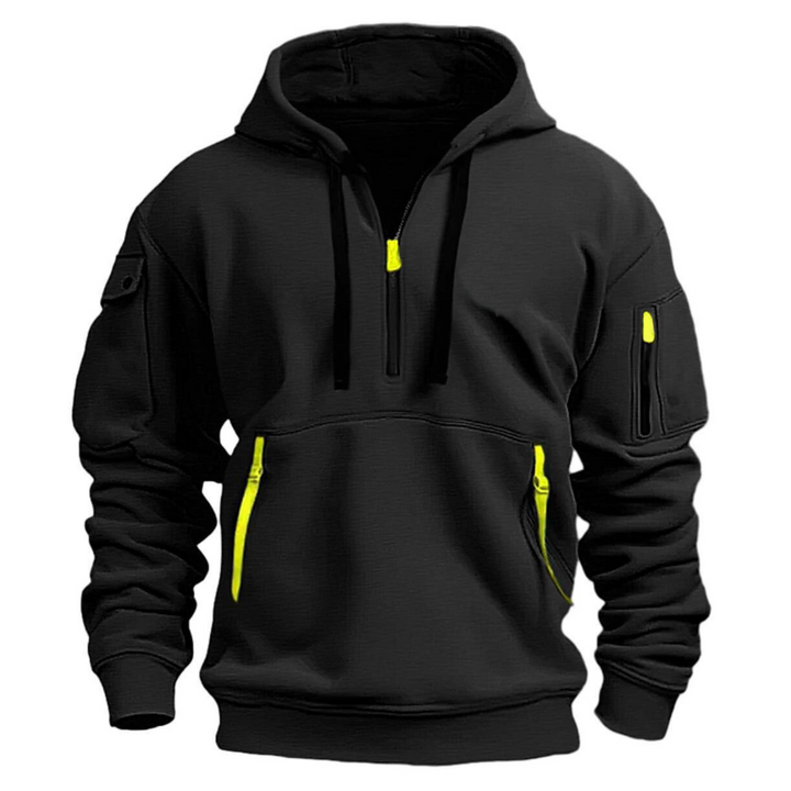 Patrick | Zip Detail Utility Hoodie