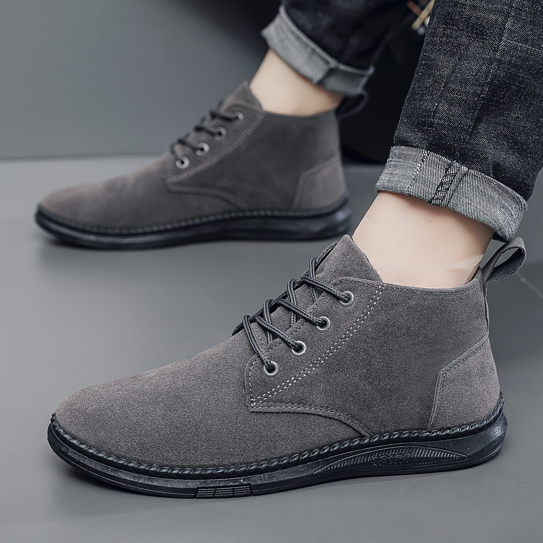 Brian | Casual Suede Lace-Up Boots
