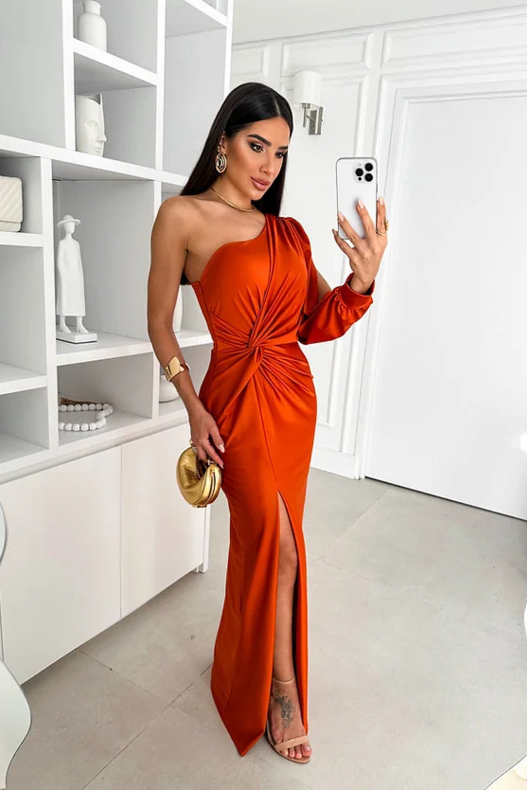 Cindy | One-Shoulder Maxi Dress