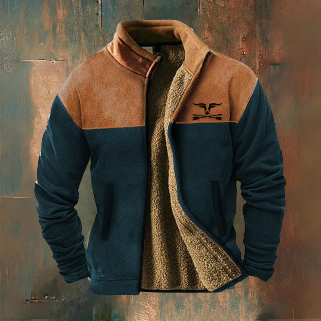 Navy Blue-Camel / 5XL