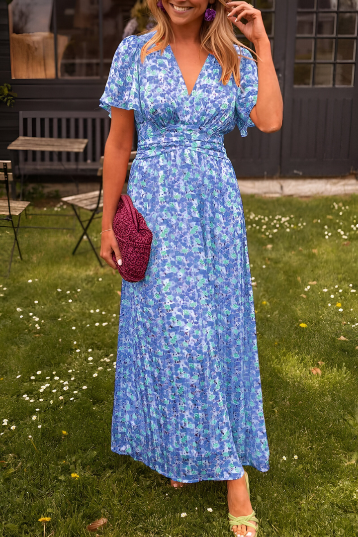 Norma™ | Flowing V-Neck Maxi Dress