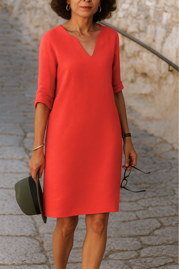 Claudia | Elegant V-Neck Dress