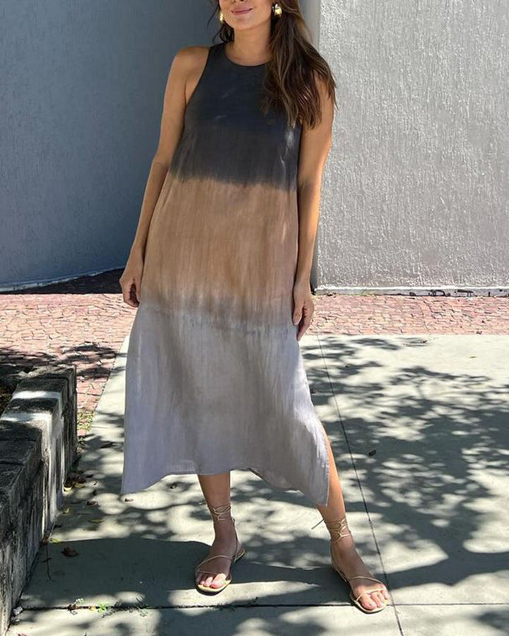Gladys™ | Sleeveless Gradient Midi Dress Statement