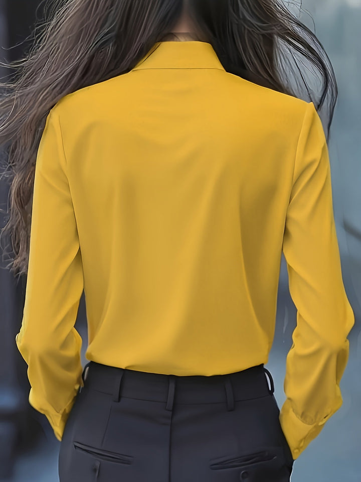 Desiree | Bow-Tie Ruffle Blouse