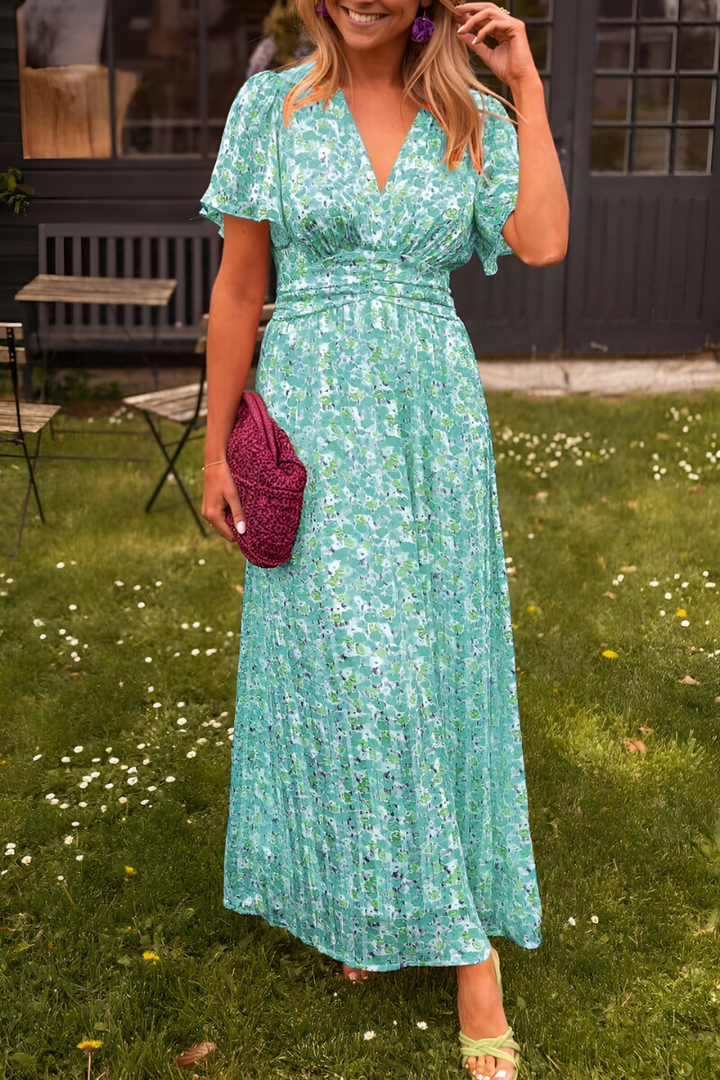Norma™ | Flowing V-Neck Maxi Dress