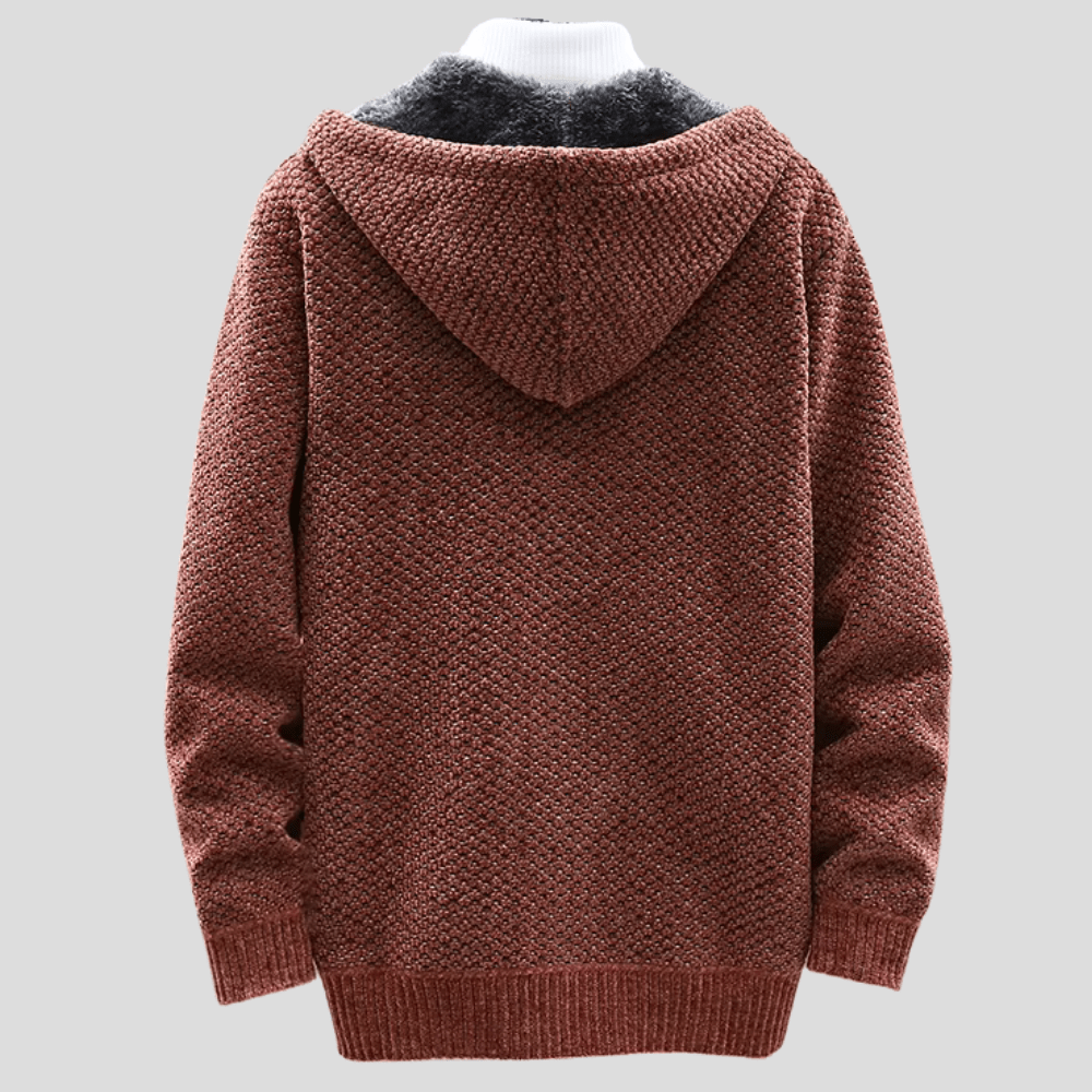 Nicholas | Hooded Textured Knit Jacket