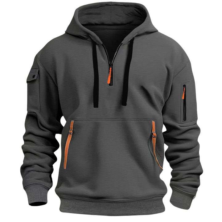 Patrick | Zip Detail Utility Hoodie