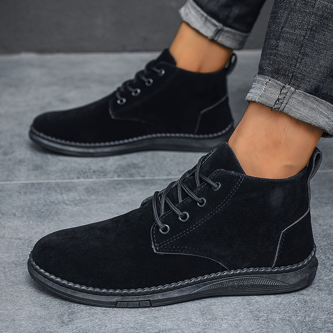 Brian | Casual Suede Lace-Up Boots