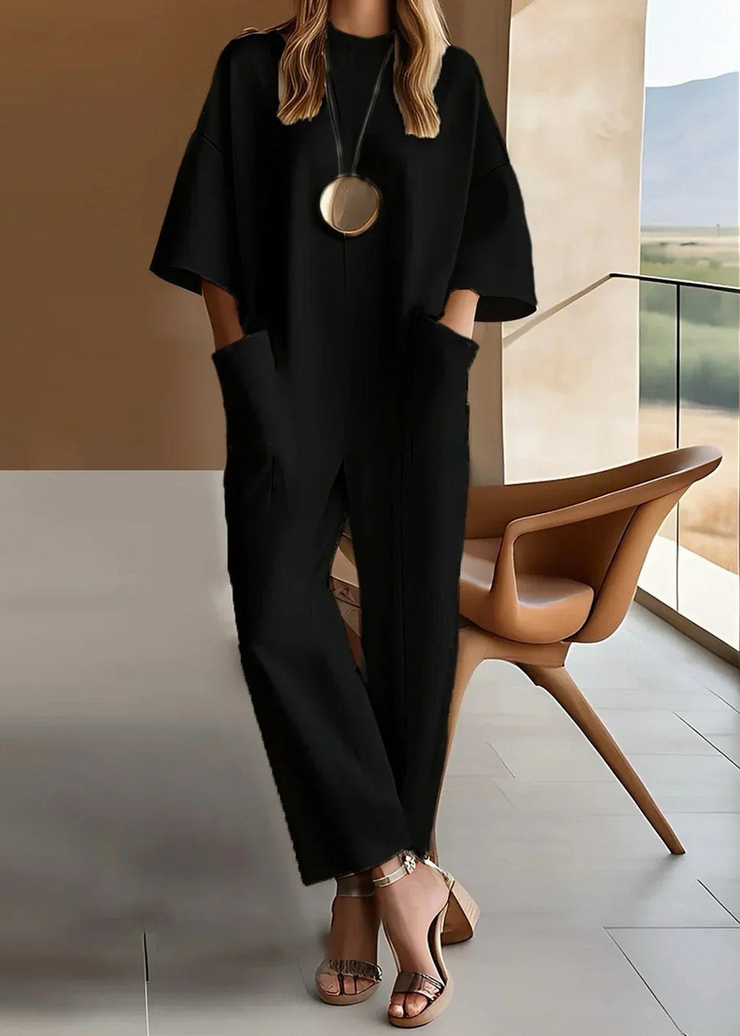Hazel | Relaxed Wide-Leg Jumpsuit