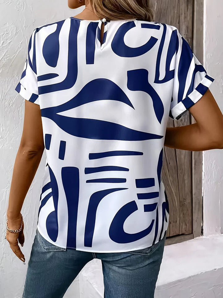 Hazel™ | Bold Abstract Blouse