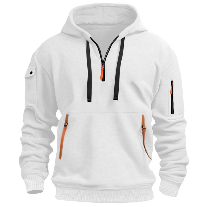 Patrick | Zip Detail Utility Hoodie