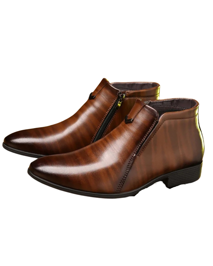 Alfred™ | Beckett Zip Leather Boots
