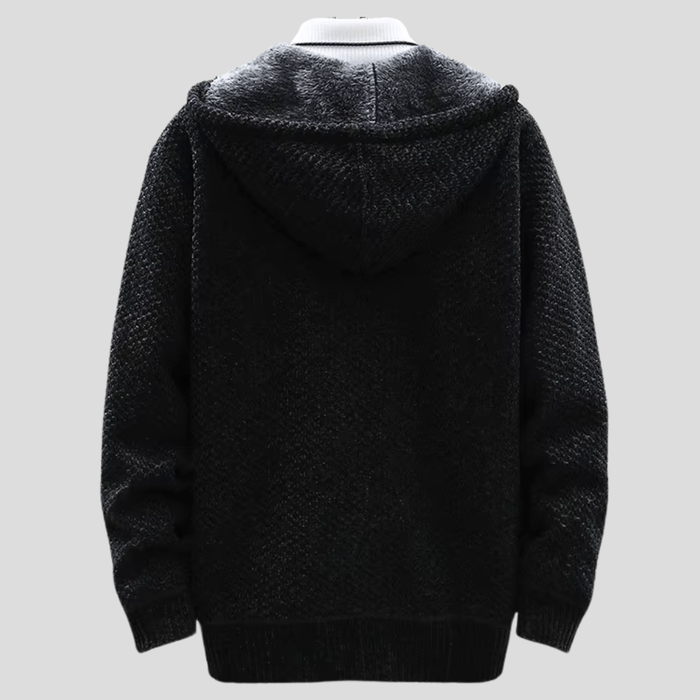 Nicholas | Hooded Textured Knit Jacket
