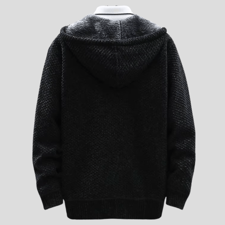 Nicholas | Hooded Textured Knit Jacket