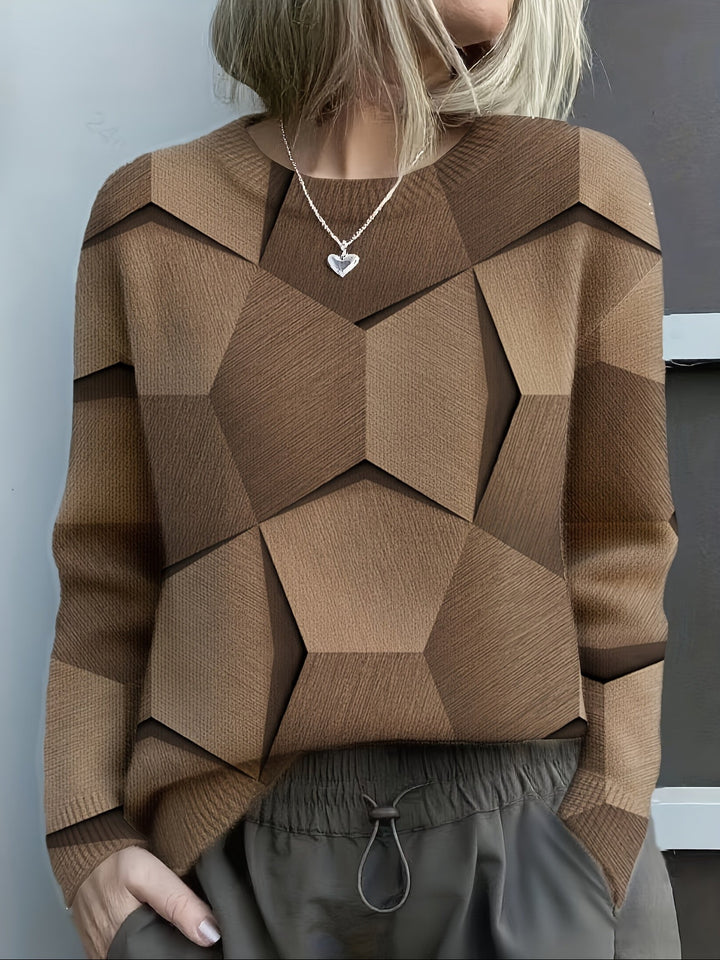 Christina | Geometric Colorblock Sweater