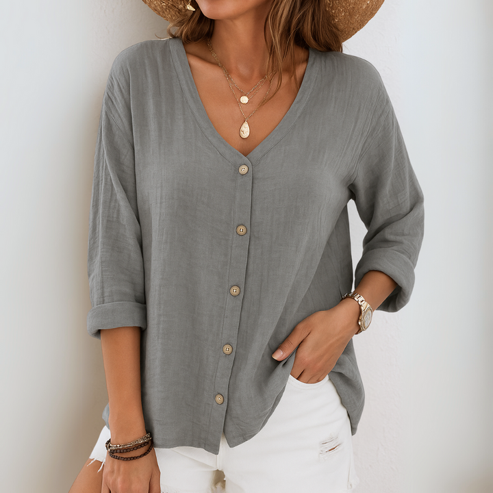 Bella™ | Effortless Button-Up Blouse