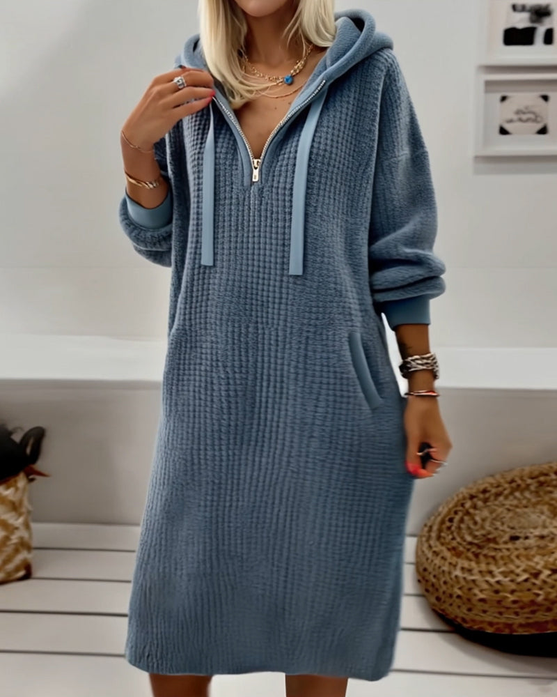 Dana | Casual Zip-Up Hoodie Dress