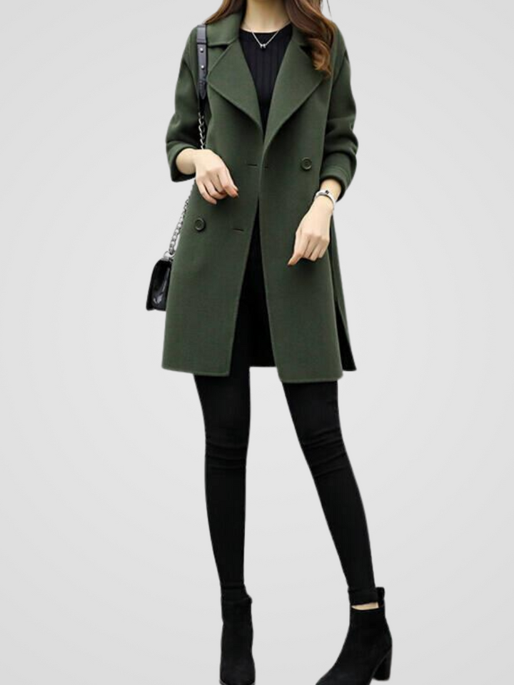 Caroline | Double-Breasted Wool Coat
