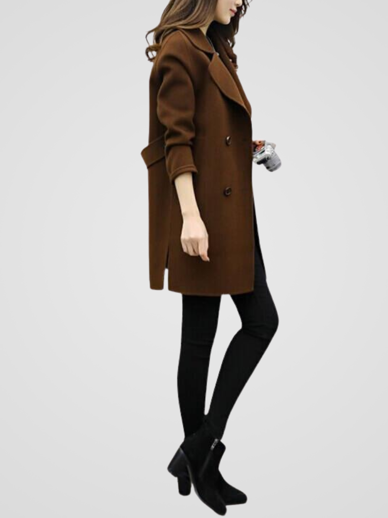 Caroline | Double-Breasted Wool Coat
